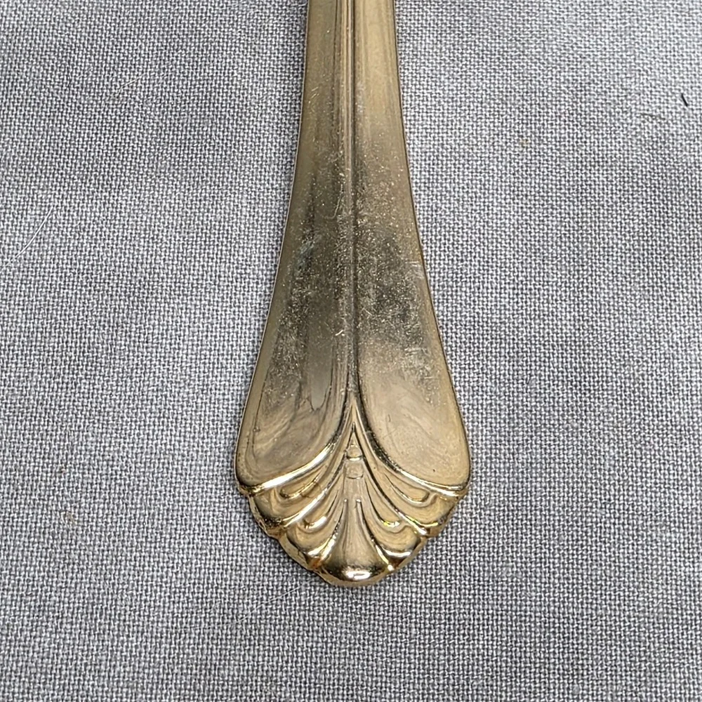 (X12) International Silver INS398 Gold Electroplate 7.75
